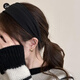 SO SOUL's new autumn and winter high skull headband is suitable for daily commuting and wide-brimmed headband for women to go out and take photos beyond the film headwear, caramel color