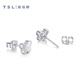 Xie Ruilin (TSL) Platinum Earrings Butterfly Pt Platinum Earrings Women's Earrings BF440 Pair (approximately 2.3g)