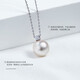 Zhuji Freshwater Pearl Princess Diana Pendant Women's S925 Silver Perfect Round High Light Necklace Light Luxury Fashion High-End Clavicle Chain Selected White Round Beads 11-12mm S925 Silver Princess Diana Pendant (Including Chain)