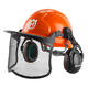 Husqvarna 592752602 Chainsaw Helmet with Metal Mesh Face Orange One Size