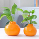 Love has been filled with sugar, simulated orange art vase, simple ceramic vase, birthday gift, living room table decoration, vase height 10cm