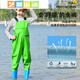 Miaopule children's water play one-piece waders, kindergarten waterproof clothes, sea fishing equipment for men and women, fishing wading rain pants, beach, children's yellow overalls thickened special model - with 40 size 22 shoes, inner length 13cm