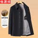 Hengyuanxiang 100% wool coat men's 2025 autumn and winter woolen coat business casual middle-aged dad wear