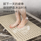 Yusenyi Bathroom Anti-slip Mat Shower Bathroom Bath Special Foot Mat Hotel Bathtub Waterproof Mat Toilet Anti-fall Floor Mat Twill Bubble Light Pink 36x70cm
