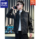 ROMON Spring and Autumn Style Handsome Street Leather Men's Motorcycle Leather Jacket 2026 New Slim Fit Korean Style Jacket Black Spring and Autumn Style M Recommended 85~110 Jin Jin equals 0.5 kg