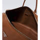 PRADA Luxury Men's Leather Travel Bag Brown One Size