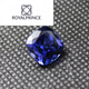 ROYALPRINCESS quality tanzanite loose stone flawless pure heart of the ocean full azure blue tanzanite sapphire fat square 12X12mm