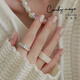 CandyMoyo non-toxic, healthy, no-bake, quick-drying nail polish, manicure, non-tearable, non-fading, long-lasting cream apricot