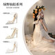 Lily Wei Zauberer der Oz Serie High Heels kleine Größe 313233 Hochzeitsschuhe Großgröße 41-43 Lolita Sandals Snowland Wizard White [Fersenhöhe 8 cm] 36