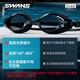 SWANS swimming goggles men's myopia swimming goggles waterproof anti-fog high-definition women's swimming cap set swimming goggles equipment large frame CYJSW45M-1 coated smoke blue