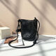 Pomelo Genuine Leather Handwoven Bucket Bag for Women 2025 New Single Shoulder Underarm Bag Crossbody Bag Beach Bag White Small Size