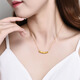 Gold and silver gold bamboo pendant, 999 pure gold through-hole necklace pendant, birthday gift for girlfriend, bamboo smile pendant (single pendant, if the weight exceeds the weight, please refund the less), about 0.75g