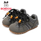 BOBDOG children's shoes, children's comfortable toddler shoes, winter boys' velvet warm baby shoes 106355118 lead gray 26