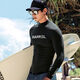 Barrel swimsuit men's surf suit split quick-drying tight-fitting wetsuit long-sleeved trousers direct-selling jellyfish snorkeling suit men's black cardigan M