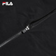 FILA Official Men's Woven Jacket 2025 Winter New Business Commuting Jacket Basic Casual Jacket True Black-BK L 175/96A/L