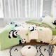 Kindergarten bed pure cotton quilt three-piece nap children's quilt pure cotton baby six-piece kindergarten entry kit Panda Paradise 120*150cn single piece quilt cover
