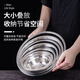 Yilan 304 stainless steel soup basin double-layer insulated large canteen same style 16cm