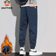 Big Mouth Monkey (paul frank) pants men's autumn and winter casual pants men's small-legged sweatpants men's pants trendy brand sweatpants men's navy plus velvet XL