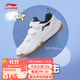Li Ning 2025 New Product Almighty King Flying 3 JR Big Children's Wear-Resistant and Comfortable Badminton Training Shoes Children's Badminton Training Shoes Standard White 34 (210mm)