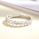 Wanfulong PT950 real platinum platinum ring for women and men for girlfriend's birthday couple ring can be customized Platinum PT950 can be flexibly adjusted in size 2.83g