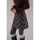 EGGKA Korean retro plaid high-waisted A-line skirt slim casual commuting arm-wrapped short skirt E25B3855YM Kalange M