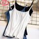 LangSha Modal Small Suspension Inner and Outerwear Vest Women's Bottoming Student Sleeveless Vest Women Black XL