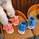 Children's cotton slippers autumn and winter waterproof home indoor non-slip boys cute shark pattern baby kids cotton slippers gray 12 34/35 size inner length 21.5CM