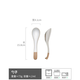 Soup spoon, retro stoneware spoon, Jingdezhen ceramic long-handled spoon, large soup spoon, good-looking household porridge spoon, Jingtian-spoon white 15.8CM (slightly imperfect)