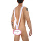 Men's thong cosplay high-cut one-piece thong men's Christmas single butt men's underwear snowman cartoon white one size