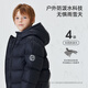 Flying in the Snow Children's Down Jacket for Boys and Girls New Autumn and Winter Thickened Warm Jacket Versatile Bread Jacket Black 170