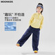 Moonkids children's clothing girls' pants good-looking suit sports training clothes 2025 autumn new children's casual jacket overalls 20943 purple shark pants without socks 110 cm