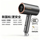GUANGBA 2025 new technology National standard certified hair dryer household negative ion hair care silent quick-drying high wind low power hair dryer for dormitory students constant temperature does not harm hair quality amber gray new national standard safer 1600W + styling nozzle 2M pure copper power cord