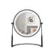 Desktop double-sided mirror triple 5 times 10 times magnification makeup mirror desktop led blackhead removal beauty makeup mirror black flat + 3 times magnification charging model_5000 capacity