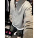 Gray American Henry collar knitted sweater for men in winter, lazy style cleanfit inner base sweater jacket, light gray M M95-115Jin Jin is equal to 0.5 kg