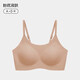 Seamless underwear for women, thin liquid foundation, invisible big breasts, anti-sagging, side breasts push-up, large size bra, skin color L 100-120Jin Jin is equal to 0.5 kg