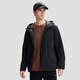 DESCENTE SKISTYLE Men's Warm Sports Thin Cotton Filled Packable Lightweight Sports Cotton Jacket BK-Black XL (180/100A)