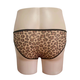 Leopard print men's underwear low-waisted hollow breathable sexy men's thong free pants one size one size