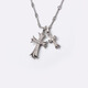 MZMZ platinum necklace men's pt950 platinum clavicle chain trendy cross accessories Valentine's Day birthday gift for girlfriend local warehouse/next day delivery - light luxury cross necklace (gift box)