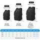 JINSHIWQ backpack men's large capacity business travel bag computer backpack mountaineering school bag computer bag black exclusive extra large size