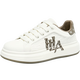 海澜之家（HLA）男鞋时尚小白鞋子男士百搭夏季休闲板鞋HAABXM3DFH370 白棕色42