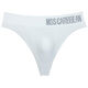 Men's underwear mid-high waist sports fitness thong large size sexy seamless breathable U convex bag thong white XL135-155Jin Jin equals 0.5 kg
