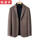 Hengyuanxiang Autumn and Winter Men's Woolen Suit Coat Middle-aged Business Casual Removable Down Liner Jacket