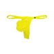 Men's T-string Nude Thin Ice Silk Sexy T-Pants Underwear Breathable High-Elastic Bag Butt-Revealing Men's T-Pants Yellow S
