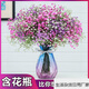 Gypsophila dried flower bouquet air-dried real flowers living room decoration new house decoration ornaments table flower arrangement small fresh orange Gypsophila-including diamond vase