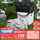 Hanker foldable travel bag large capacity women's luggage bag men's handbag 39 liters graphite black expandable boarding storage bag