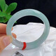 Fa Laier ice jade bracelet Myanmar genuine jade bracelet ice waxy light green floating flower high ice jade bracelet gift light green 56mm ring