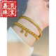Jiaye ancient method heritage bracelet pure gold 999 gold clad with silver solid bracelet bracelet 20 grams heritage bracelet + order notes 20 grams heritage bracelet + two generations of joy bracelet