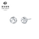 Caibai Jewelry Platinum Earrings Pt950 Fashionable Simple Earrings Women's Earrings Price BJ Platinum About 1.12g