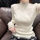 Yu Zhaolin (YUZHAOLIN) lace half turtleneck bottoming shirt for women in autumn and winter with knitted sweater, slim, unique and chic sweater long-sleeved top