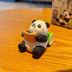 National treasure panda playing music, chess, calligraphy and painting small ornaments, cute small ornaments, cultural and creative gifts, desktop decorations, resin crafts, national trend panda - 6-piece set